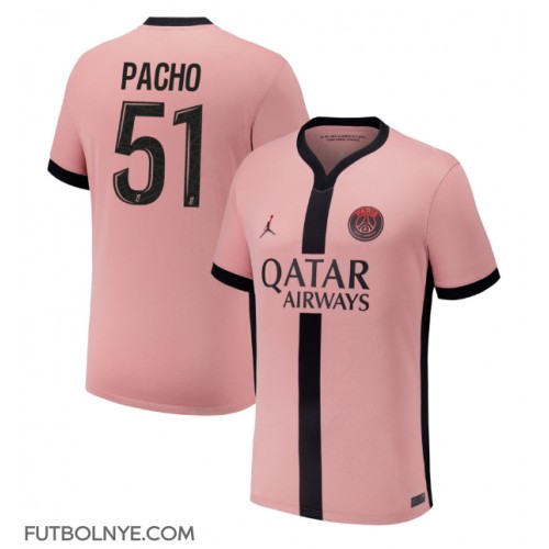 Camiseta Paris Saint-Germain Willian Pacho #51 Tercera Equipación 2024-25 manga corta